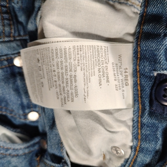 Levi's Strauss Silver Tab Stay Loose Junior Zip Jeans 14 Reg W27 L29- W68,5 cm - Picture 7 of 9